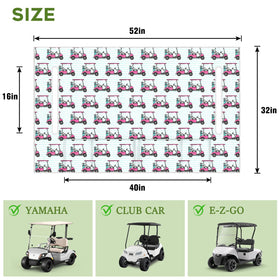 awufncksn seat cover 52x32 fits most two-seat carts for quick setup