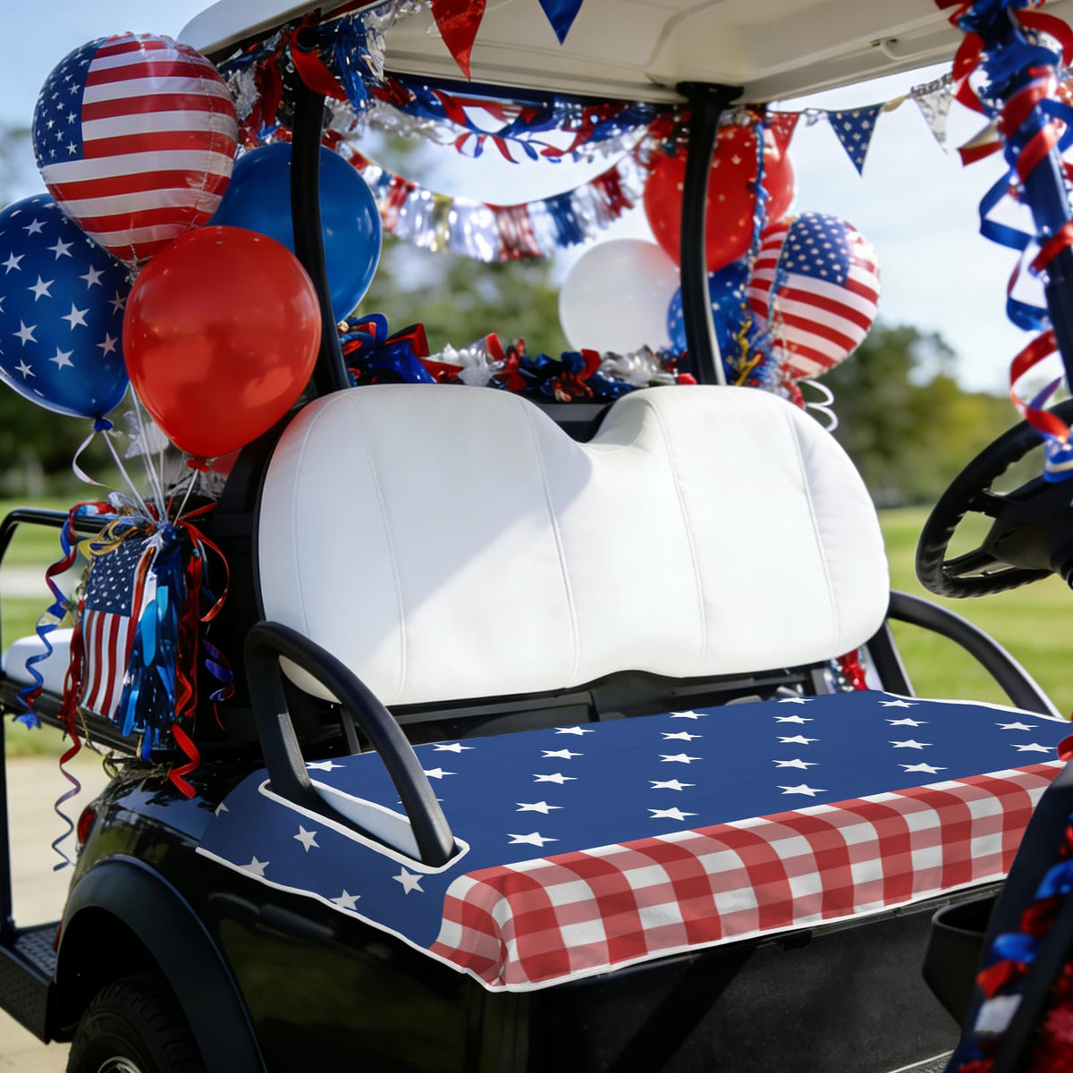 awufncksn comfort-focused seat cover adds breeze and protection on carts