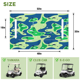 awufncksn golf cart seat cover with four pockets for essentials
