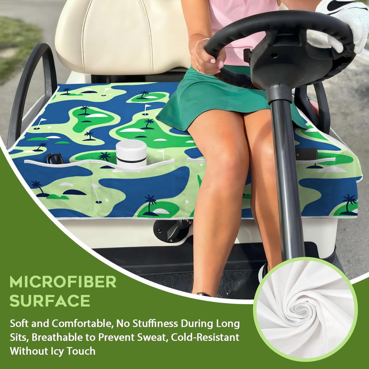 awufncksn machine washable golf cart seat cover for easy cleaning