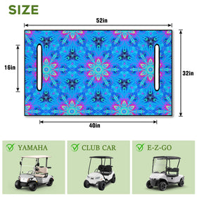 awufncksn golf cart seat cover in durable polyester-spandex material for year-round comfort.