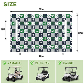 awufncksn two-seat cart fit protects club cars and sightseeing carts