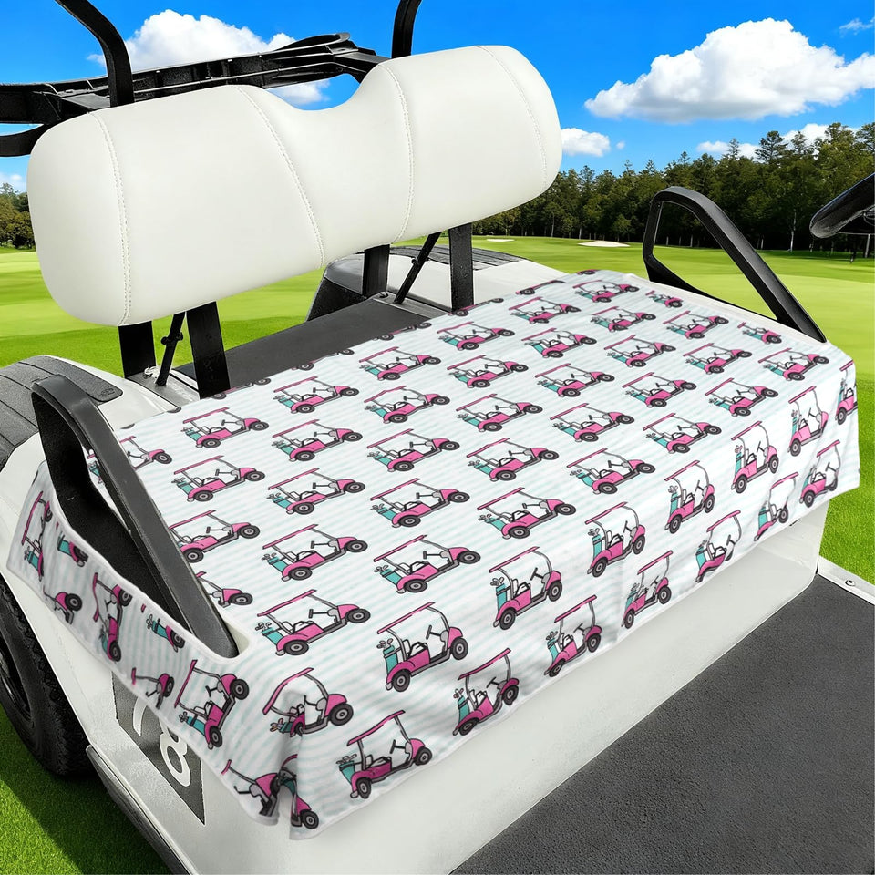 awufncksn golf cart seat covers provide a snug 2-seat fit for Club Car carts.