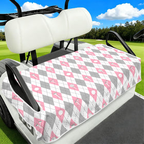 awufncksn golf cart seat covers pink protect against dust and sweat during rounds
