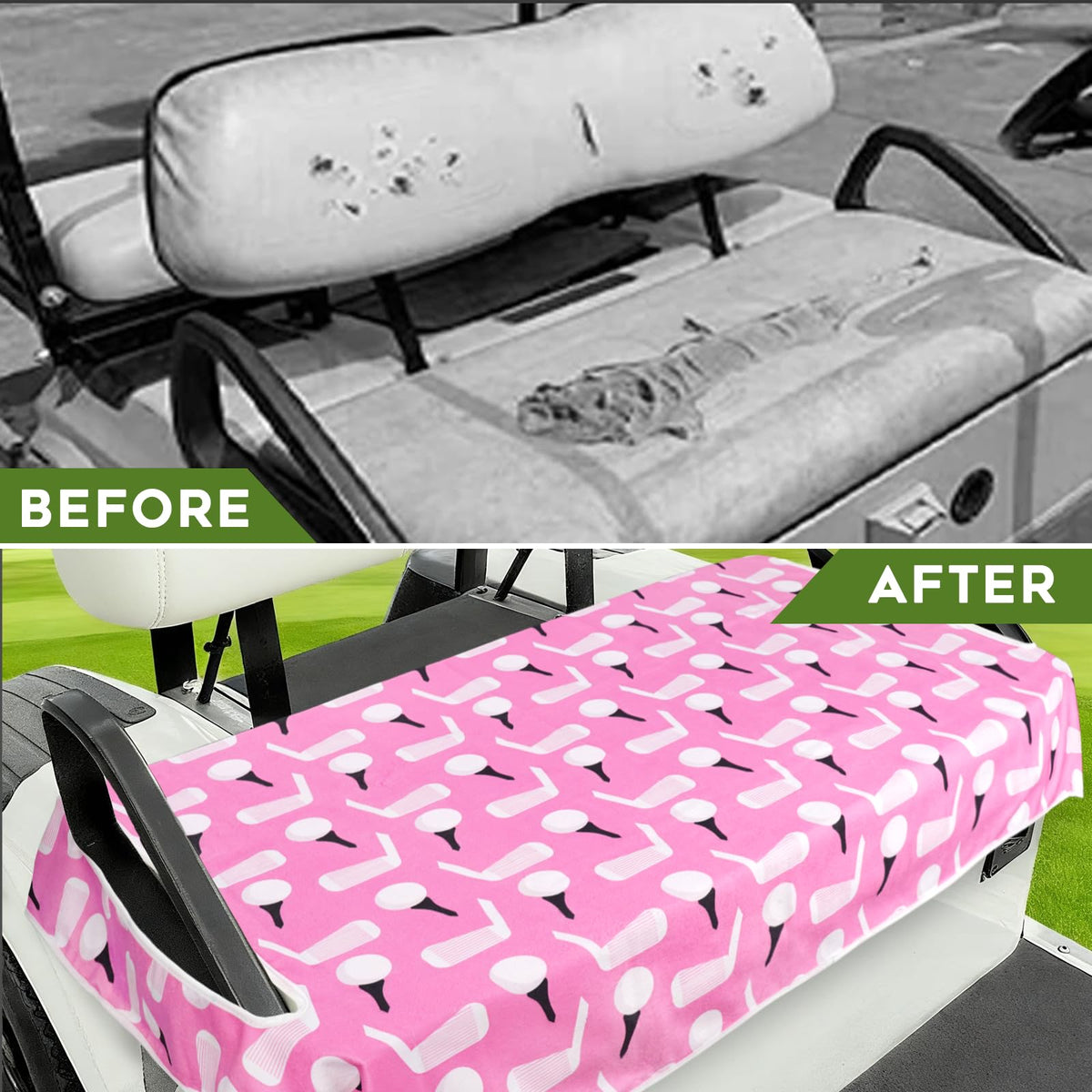 awufncksn stylish pink golf cart cover makes a great golfer gift
