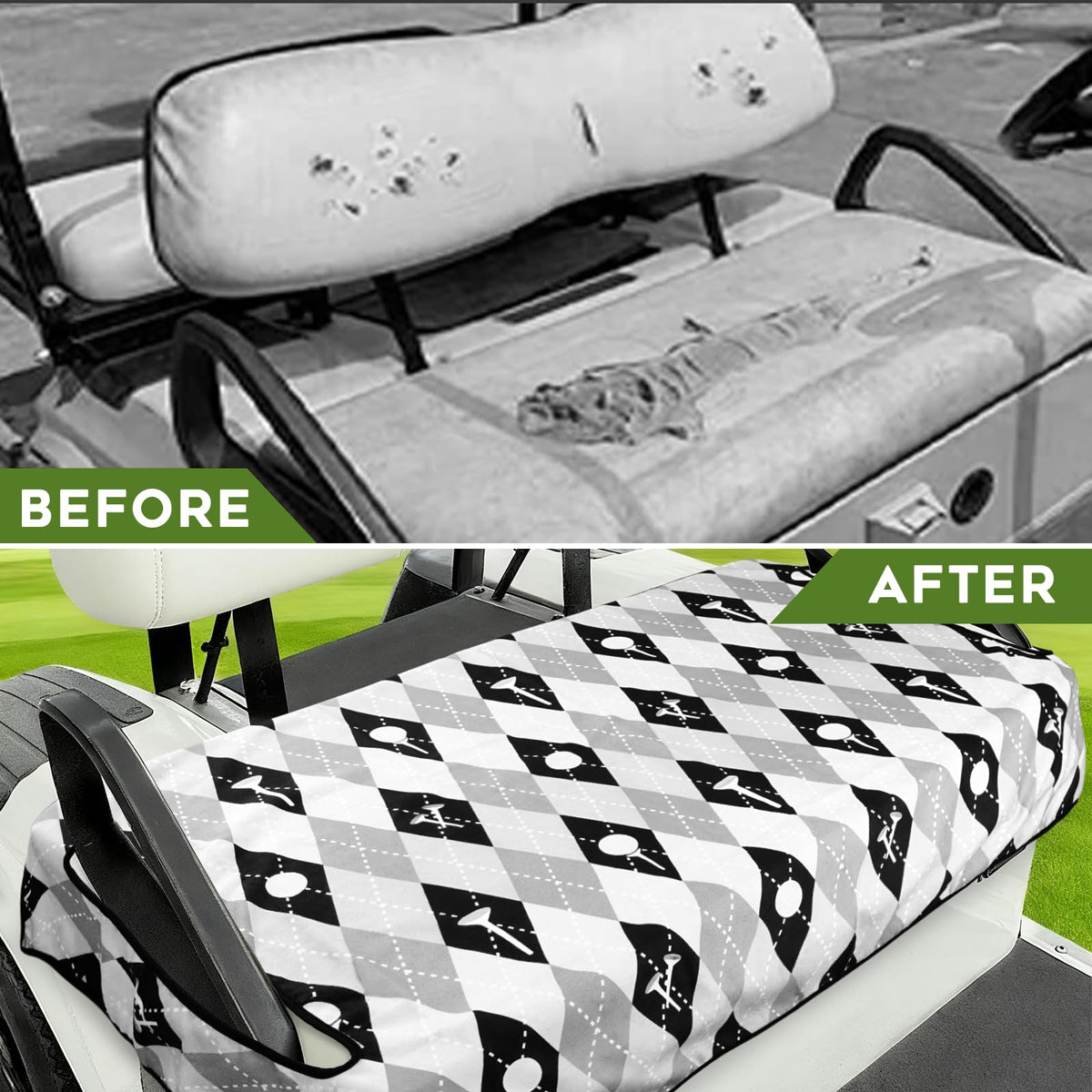 awufncksn golfer gift seat cover makes a thoughtful present for golf lovers.