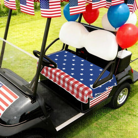 awufncksn patriotic golf cart decor elevates parade appearance and team spirit
