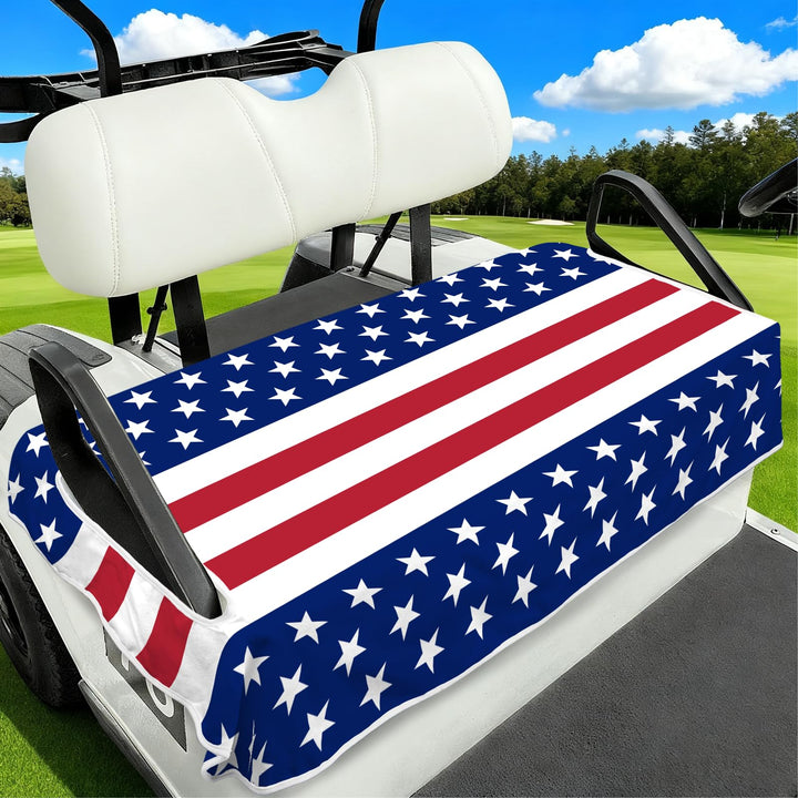 awufncksn Independence Day seat cover fitting 2-seat golf carts for festive parades