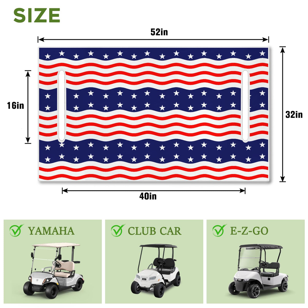 awufncksn independence-day-seat-cover back view adds ready seat protection for parades