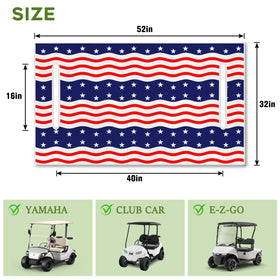awufncksn independence-day-seat-cover back view adds ready seat protection for parades