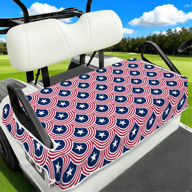 awufncksn independence day seat cover fabric close-up showing stretch material for comfortable fit