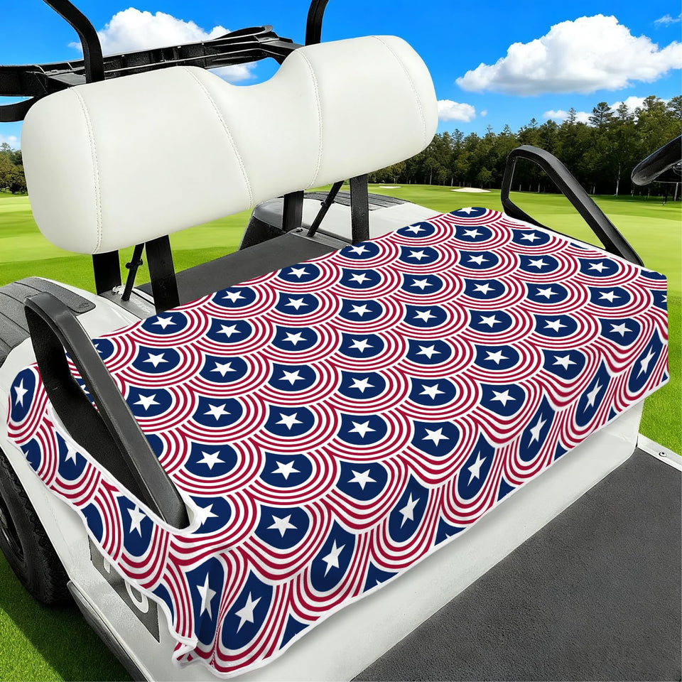 awufncksn independence day seat cover fabric close-up showing stretch material for comfortable fit