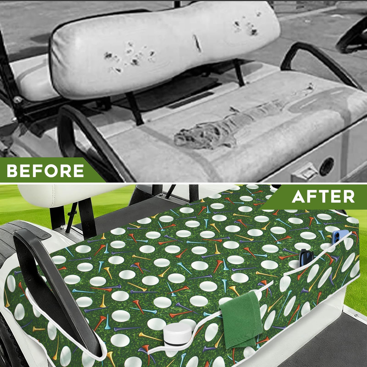 awufncksn lightweight portable cover travels easily to courses.