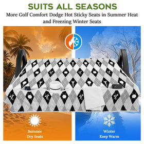 Machine washable Awufncksn seat cover for easy cleaning after rounds.