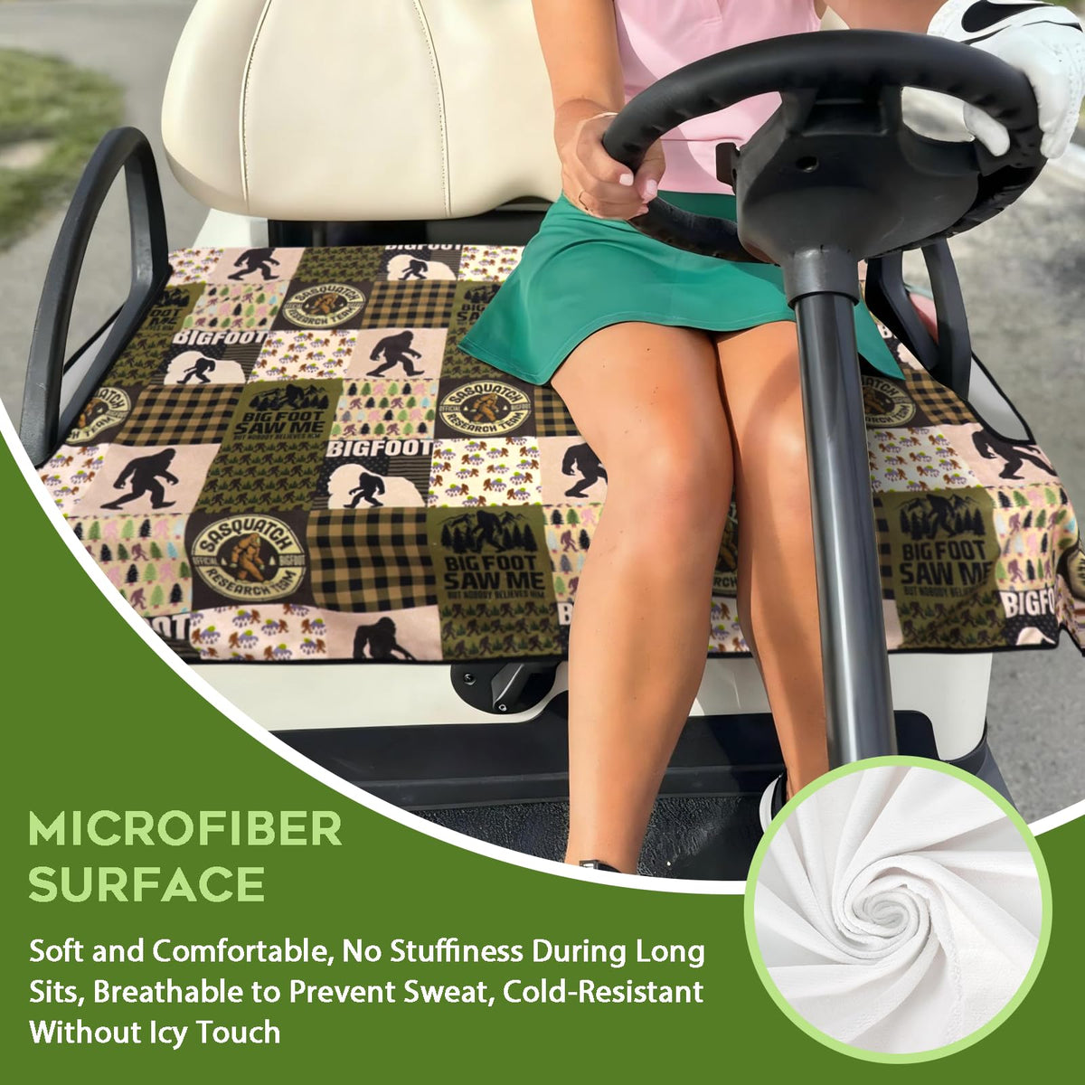 awufncksn Machine-washable seat cover ready for easy cleaning.