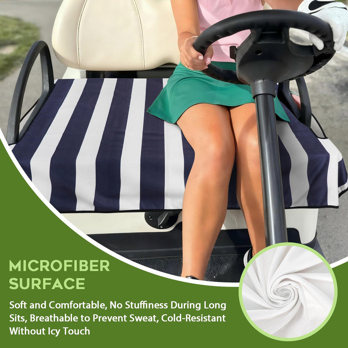 Awufncksn machine-washable seat cover for easy care.