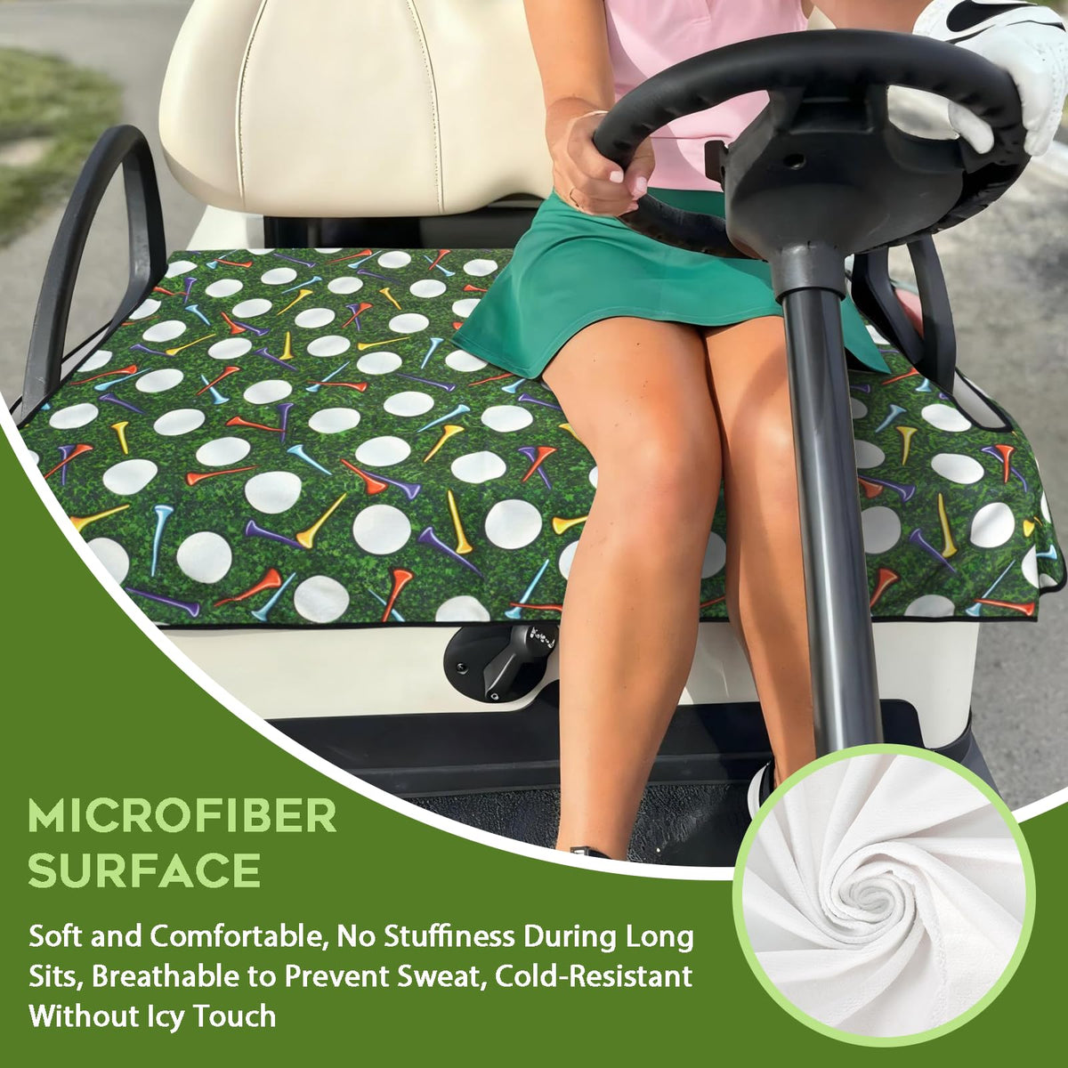 awufncksn machine-washable seat cover for simple cleanup after golf