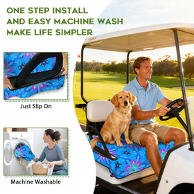 awufncksn machine-washable seat cover for quick cleaning after rounds.