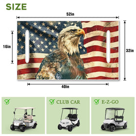 awufncksn patriotic golf cart décor elevates parade look