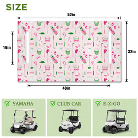 awufncksn pink golf seat cover adds stylish flair while shielding from dust and sweat.