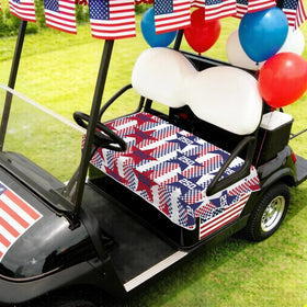 awufncksn polyester-spandex seat cover provides year-round comfort and seat protection during rounds.
