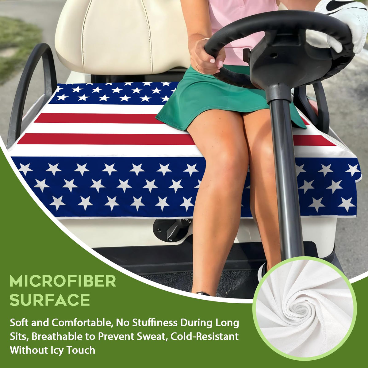 awufncksn Polyester-spandex seat cover offers year-round comfort and spill resistance