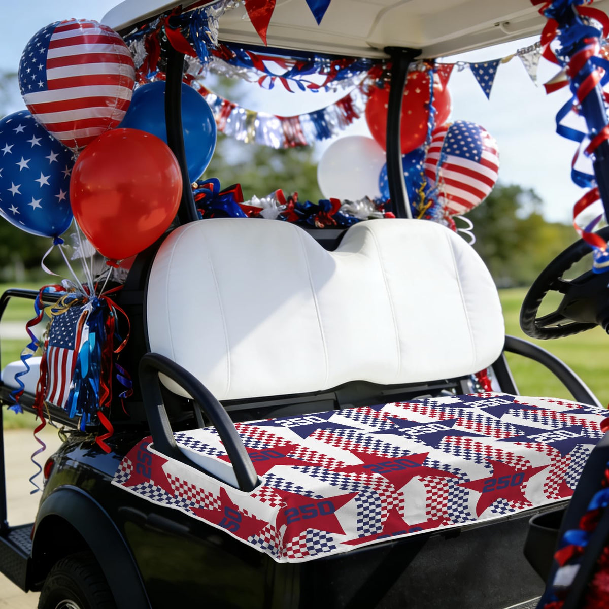 awufncksn red-white-blue pattern adds seasonal charm to each practice or parade.