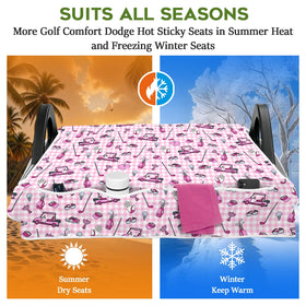 awufncksn machine washable seat cover for easy post-round cleaning
