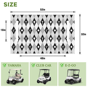 Awufncksn seat cover with four pockets for quick-access golf essentials.