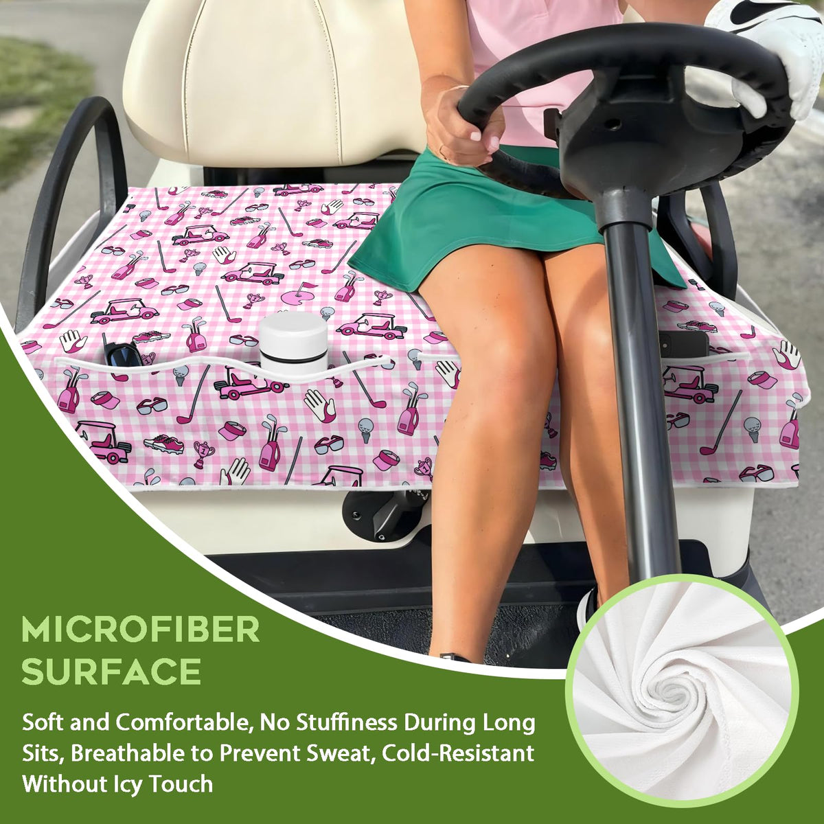 awufncksn soft-panel seat cover adds comfort and upholstery protection