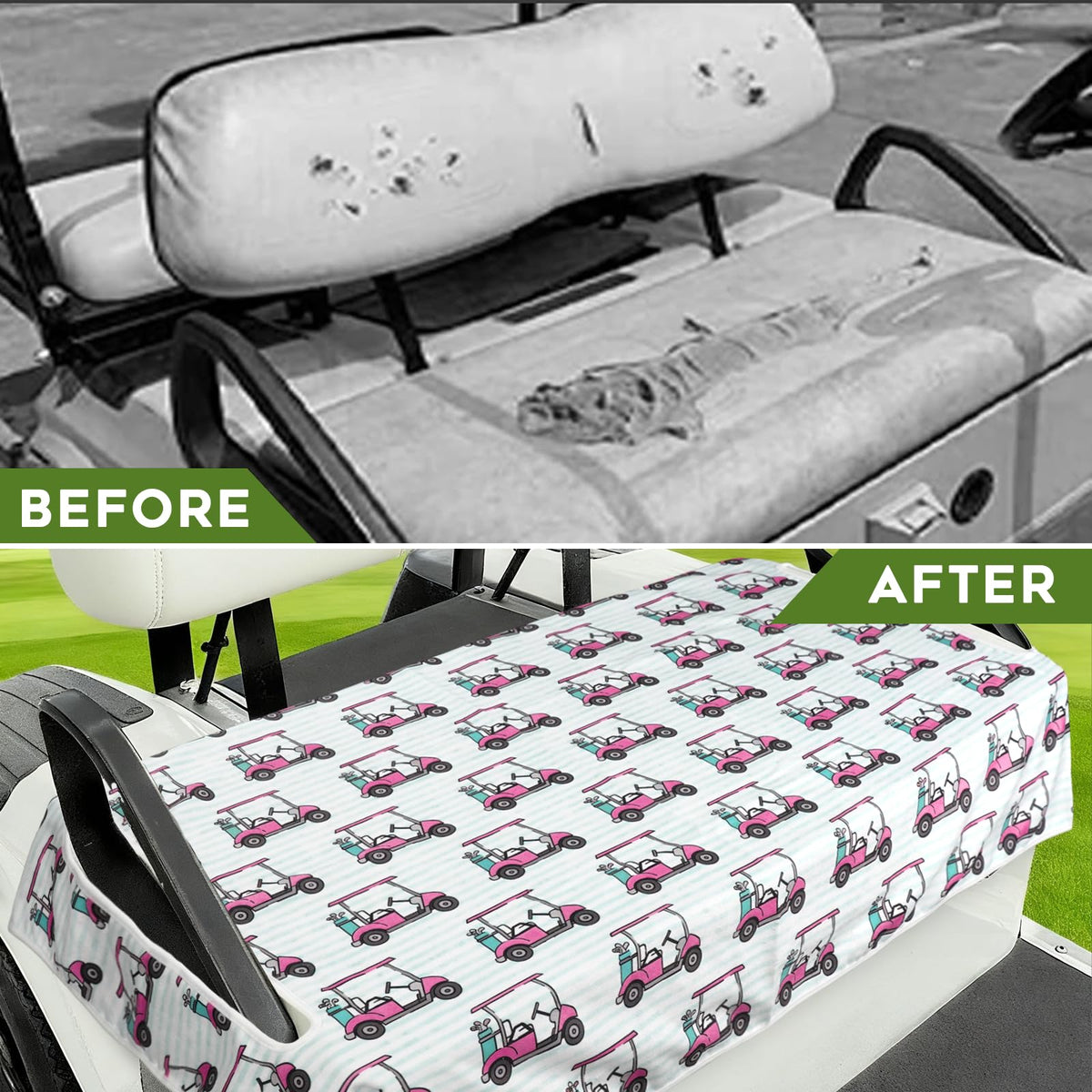 awufncksn stylish golf print makes a thoughtful golfers gift.