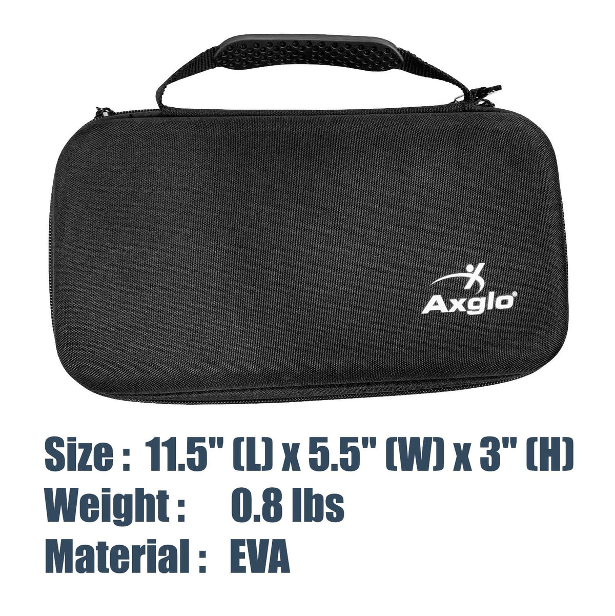 Axglo storage case with carabiner attached to golf bag