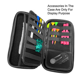 Axglo lightweight golf organizer held in palm for portability