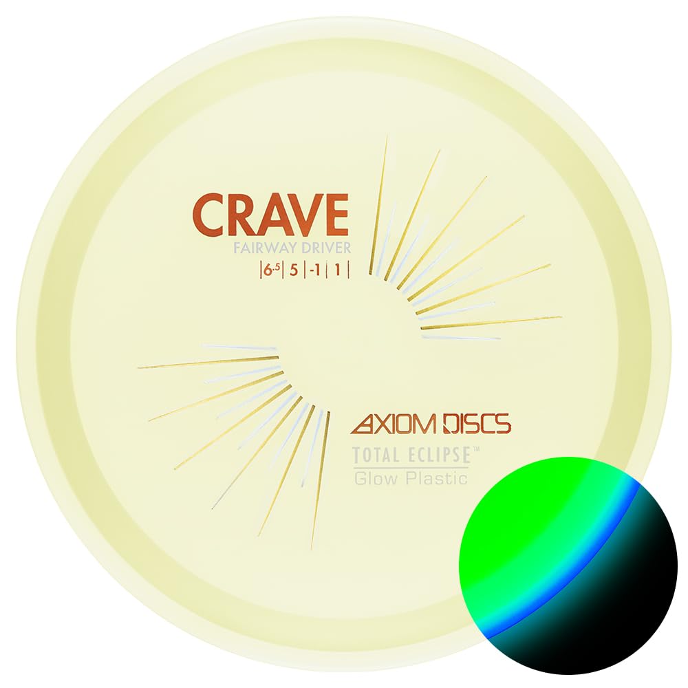 Axiom Crave 165-170g weight range for versatile tee-and-approach shots.