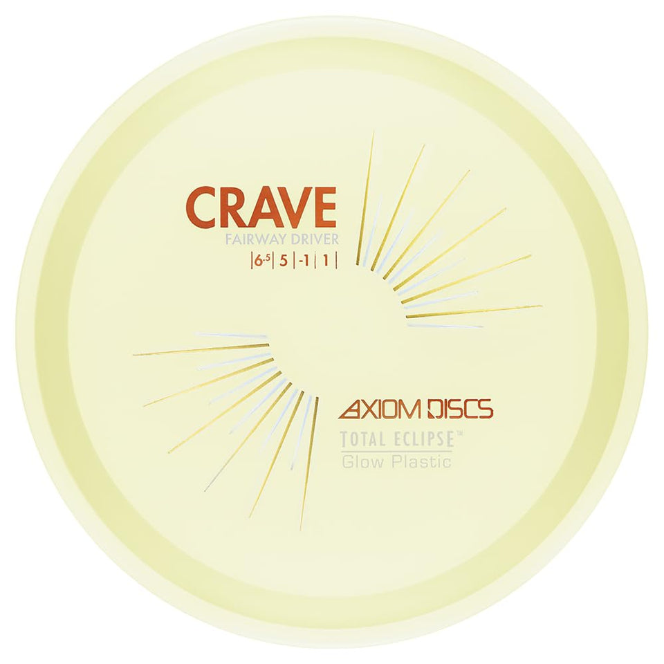 Axiom Crave Total Eclipse Glow 2.0 front view shows stable flight and visibility