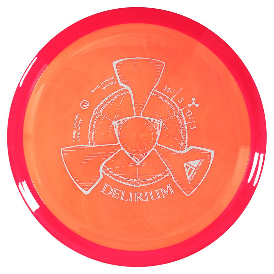 Axiom Delirium Neutron distance driver front view, premium plastic and sleek design