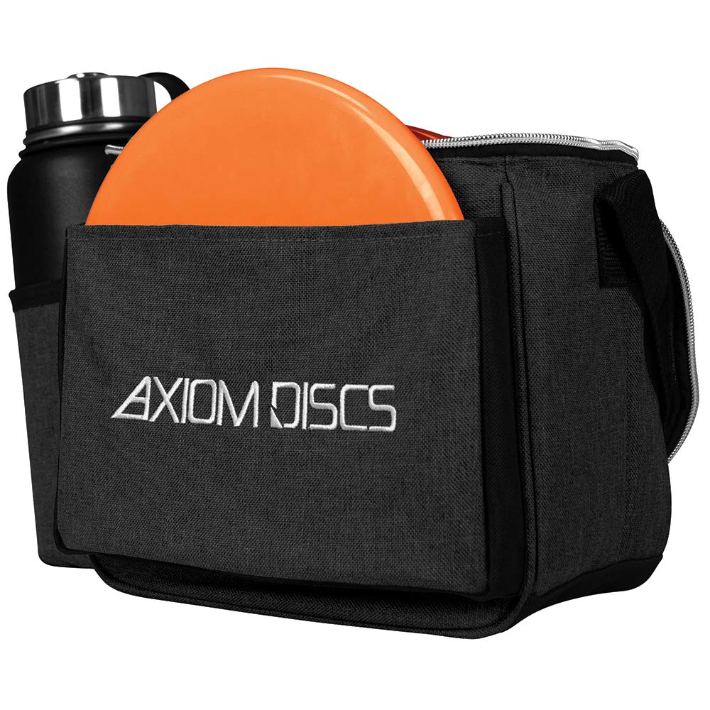 Axiom Discs Cell 600D polyester material closeup showcases durable fabric.