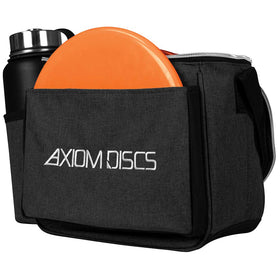 Axiom Discs Cell 600D polyester material closeup showcases durable fabric.