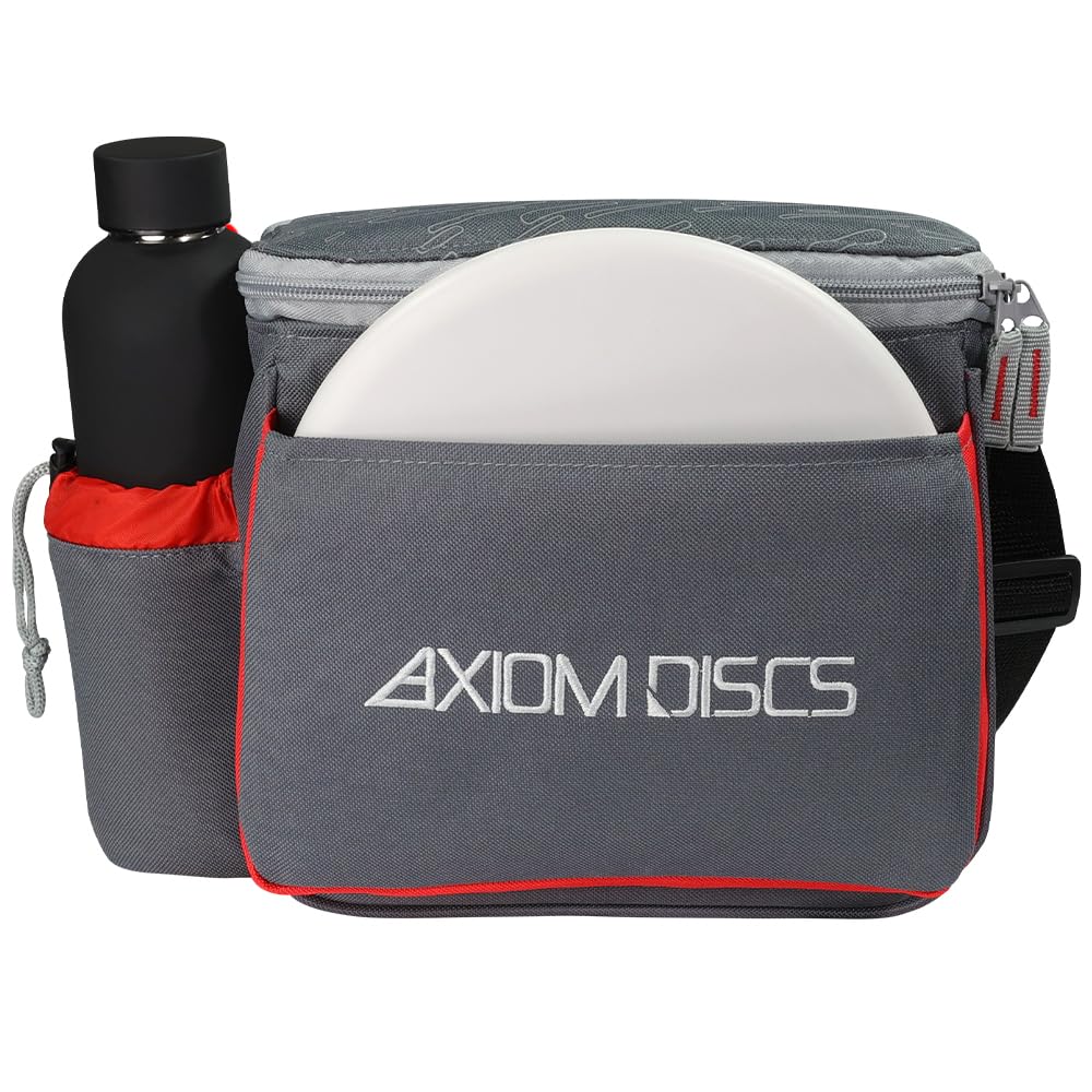 Axiom Discs Cell bag side pocket shown for quick access to essentials during play