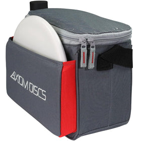 Water bottle holder on the Cell bag keeps hydration in reach during a round
