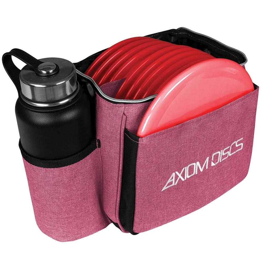 Axiom Discs Cell starter bag in Heather Red supports easy rounds.