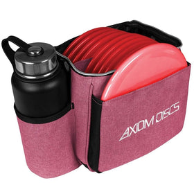 Axiom Discs Cell starter bag in Heather Red supports easy rounds.