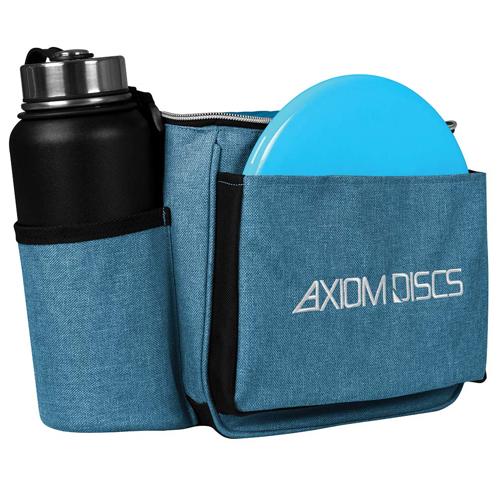Axiom Discs Cell bag with drink holder supports staying hydrated during rounds.