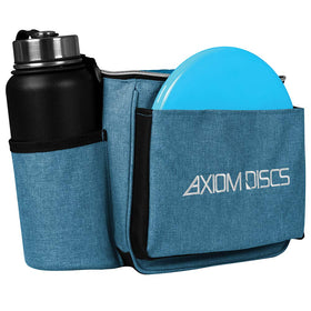 Axiom Discs Cell bag with drink holder supports staying hydrated during rounds.