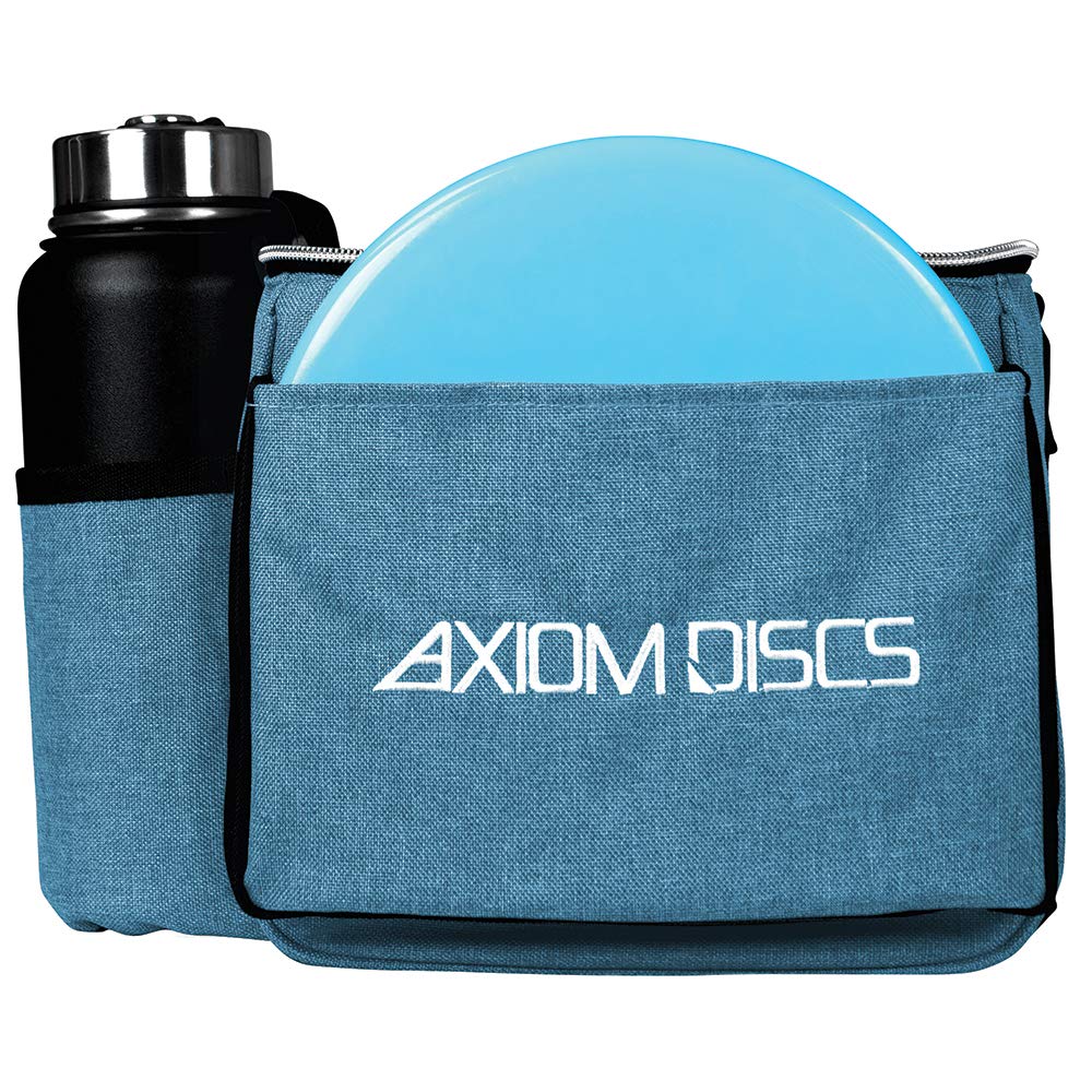 Axiom Discs Cell bag side pocket highlights secure valuables storage.