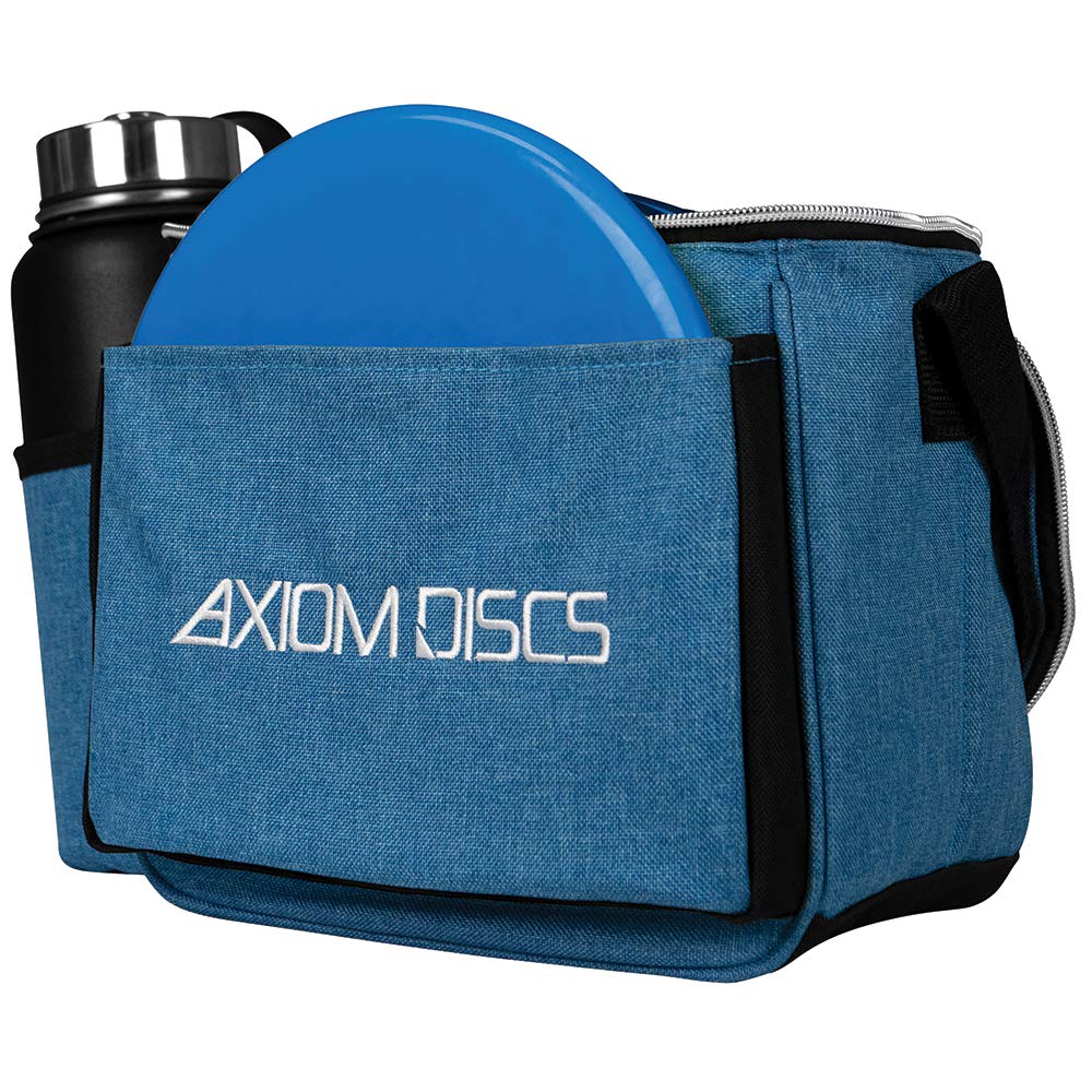 Axiom Discs Cell zippered pocket stores scorecard and keys securely.