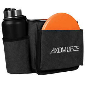 Axiom Discs Cell drink holder closeup emphasizes on-course hydration.