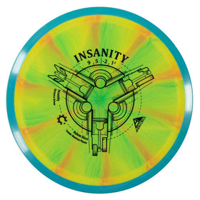 Close-up of Cosmic Neutron swirl on Insanity showing color and texture.