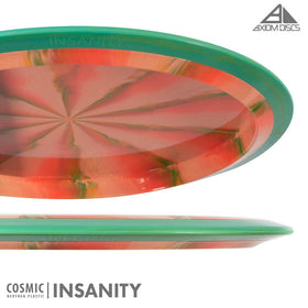 Axiom Discs Insanity shown in hand highlighting premium Cosmic Neutron plastic.