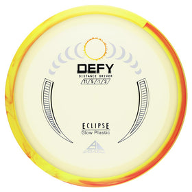 Axiom Eclipse Glow 2.0 Defy flight icon showing long straight distance potential.